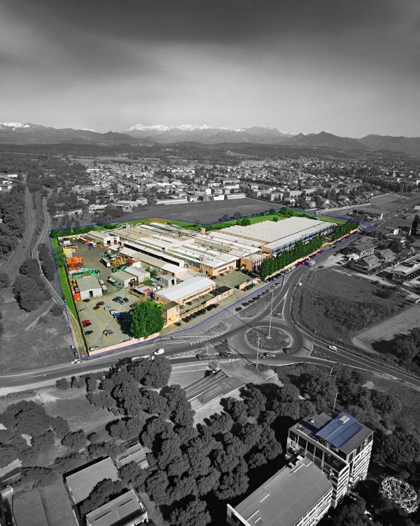 Stabilimento di Opacmare visto dall'alto