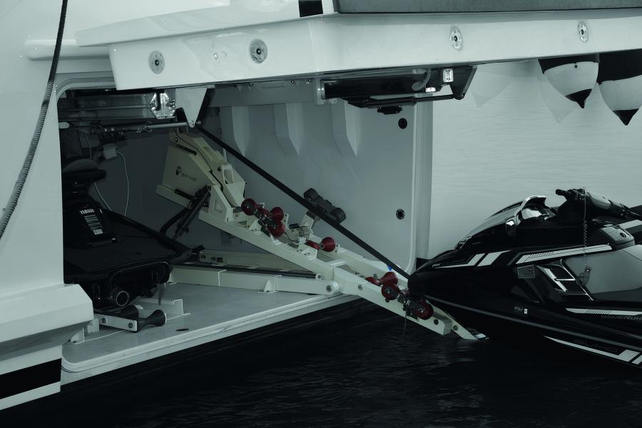 slitta per tender e jet sky